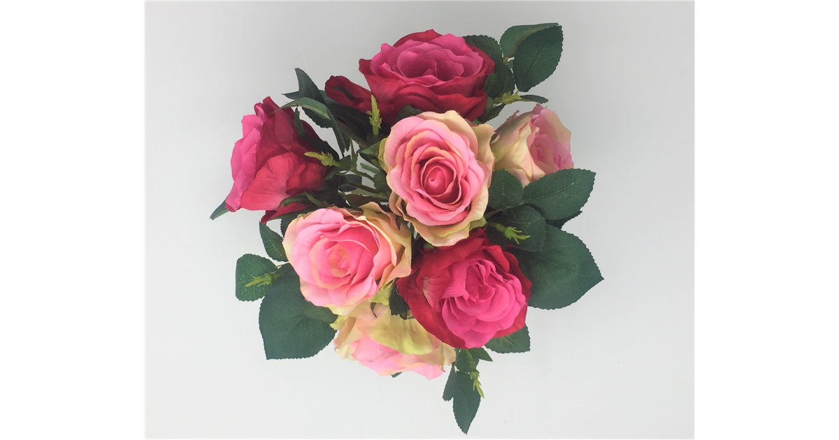 72 x Margeritenstrauß Margerite Strauß Seidenblume 20 cm weiß TC61839 F13